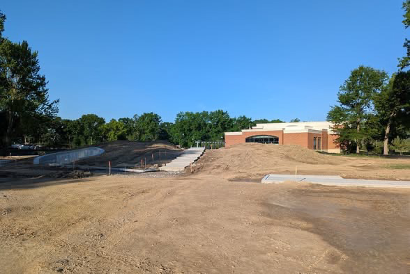 Central Park construction underway